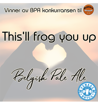This&#39;ll frog you up Allgrain &#248;lsett 21 L, Belgisk Pale Ale